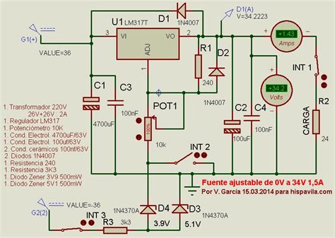 Fuente De Alimentaci N Con Lm Y N Dise O Y Funcionamiento