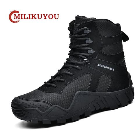 Men Military Boots Outdoor Non Slip Desert Ankle Boots For Men S