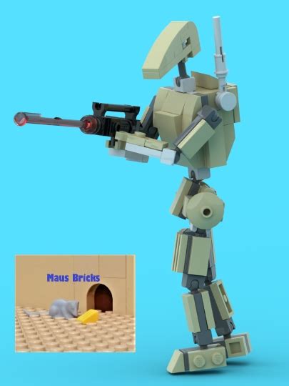 Poseable Battle Droid From Bricklink Studio Bricklink