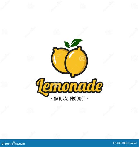 Lemonade Logo Designs Juice Logo Designs Stock Vector Illustration