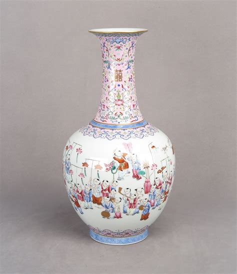 Sold Price A FAMILLE ROSE VASE JIAQING MARK QING DYNASTY January 6