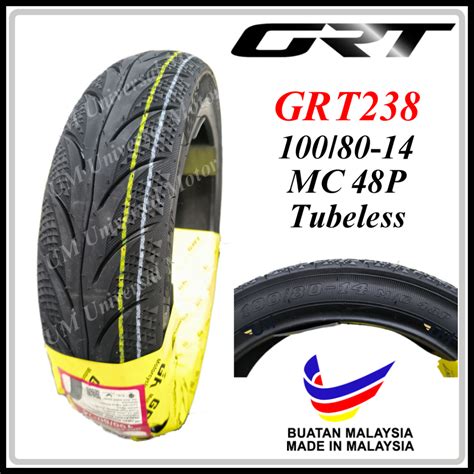 TYRE GRT GRT238 EM238 BUNGA MAXXIS DIAMOND TUBELESS TIRES 70 90 14