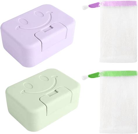 Foamie Boîte de Voyage Durable Beige et Violet Voyage Buddy Porte