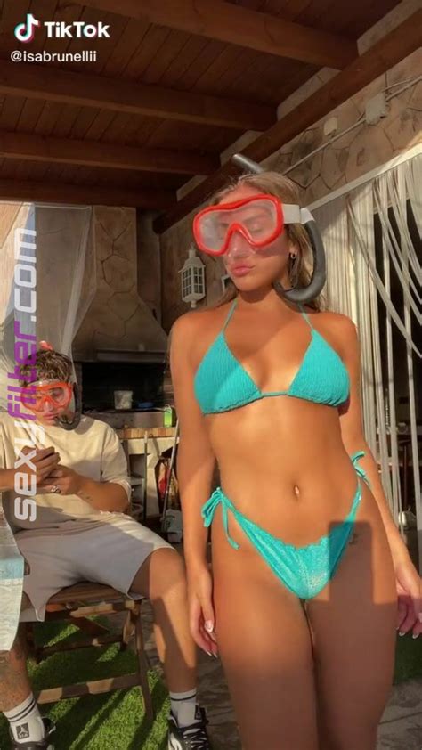 Hottie Isabelli Brunelli In Blue Bikini Sexyfilter