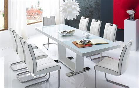 Table A Manger Blanc Laque Extensible