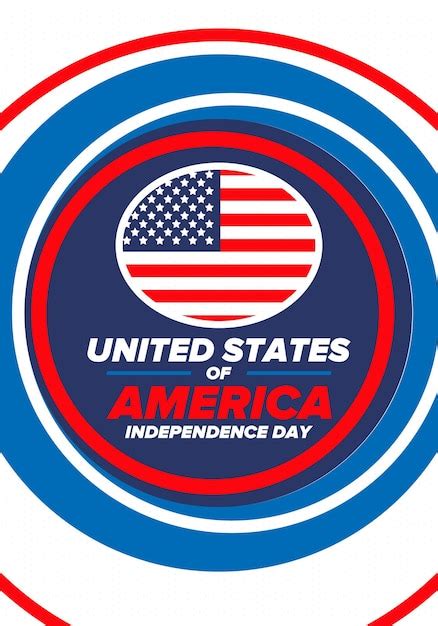 Dia da independência nos estados unidos da américa o quarto de julho