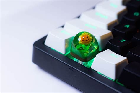 Sunflower Keycaps Epoxy Resin Keycap Plants Vs Zombies Etsy