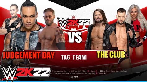 Wwe K The Judgement Day Vs The Club Match Wwe Monday Night Raw Main