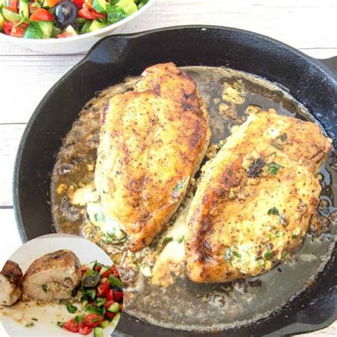 Cheese Stuffed Chicken Breast - Pan Fried 20 Mins - Veena Azmanov