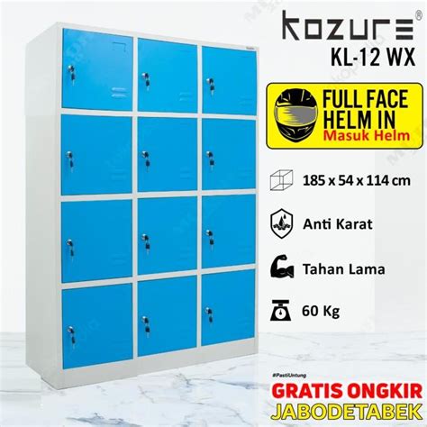 Jual Loker Locker Lemari Kabinet Besi 12 Pintu KOZURE KL 12WX Shopee