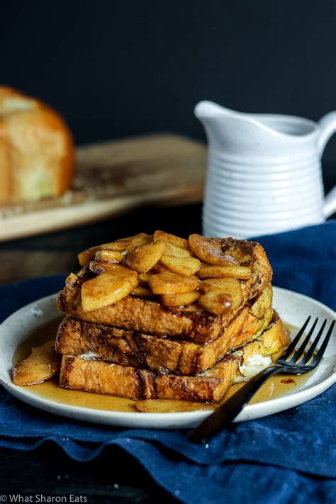 Apple Cinnamon Challah French Toast What Sharon Eats