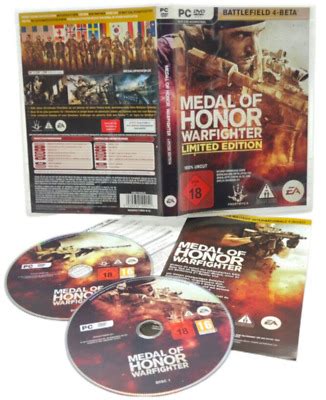 Medal Of Honor Warfighter Limited Edition PC DVD Spiel 2012 DE