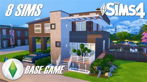 Juego Base 8 Sims Casa Moderna Los Sims 4 Speed Build YouTube