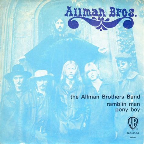 The Allman Brothers Band Ramblin Man Pony Boy Vinyl Rpm