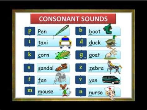 What Are The Consonant Sounds