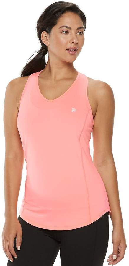 Womens Fila Sport® V Neck Racerback Tank