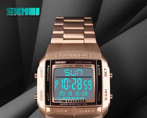 Skmei Digital Stainless Steel Strap Original Men Casual Watch