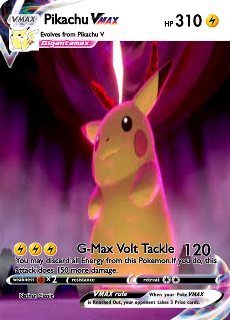 Pikachu V max - PokeCardMaker