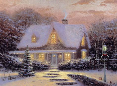 Thomas Kinkade Winter Winter Fan Art Fanpop