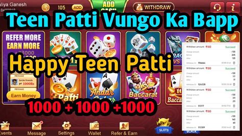 Teen Patti Vungo Ka Bapp Teen Patti Happy Best Teen Patti Game