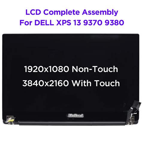 Original 13 3 LCD Touch Screen Complete Assembly For Dell XPS 13 9370