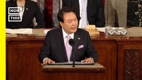 Full Speech South Korean President Yoon Suk Yeol Addresses U S