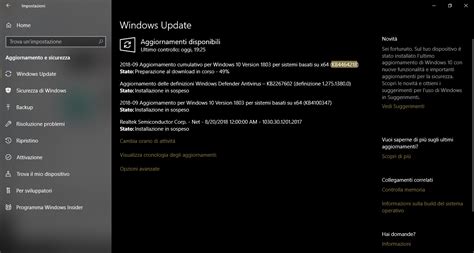 Windows 10 Un Nuovo Aggiornamento Cumulativo Di Settembre 2018