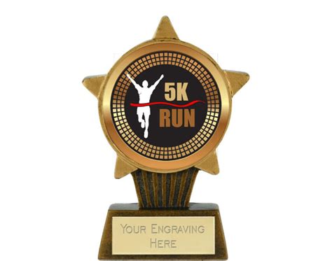 5k Running Award Trophy Personalized Engraving Etsy