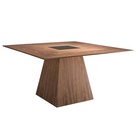 Table à manger en bois avec verre noir Je commande home24