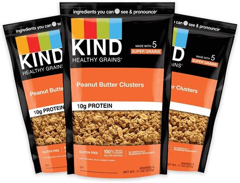 Amazon Kind Healthy Grains Granola Healthy Snack Peanut Butter