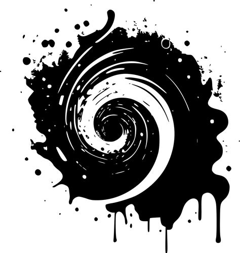 Galaxy - Black and White Isolated Icon - Vector illustration 23618733 ...