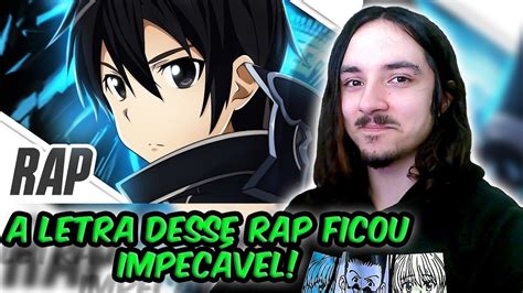 BEATER REAGINDO ao Rap do Kirito Sword Art Online Até o Último