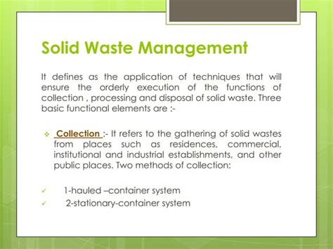 Solid Waste Pollution & Control | PPT