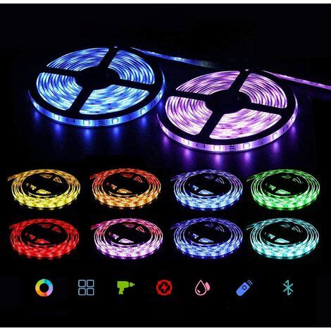 Kit De Rvb Led Band M Bluetooth App Control Millions De