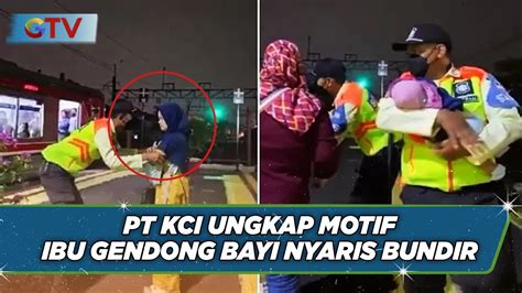 VIRAL Ibu Gendong Bayi Coba Lompat Dari Peron Di Stasiun Pasar Minggu