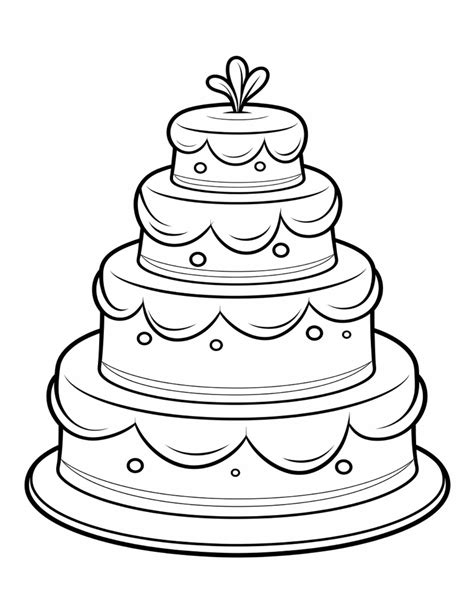 14 Free Printable Cake Coloring Pages For Kids And Adults Skip To My Lou