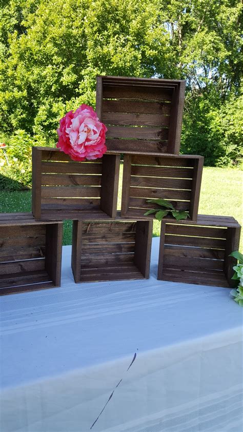 Rustic Wooden Crates X Rustic Cupcake Stand Wooden Crates Etsy