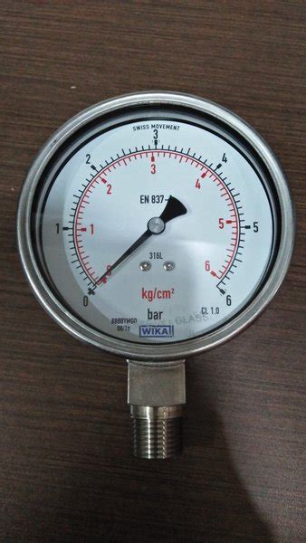 Jual Pressure Gauge Wika Range Bar Dual Scale Kgcm Di