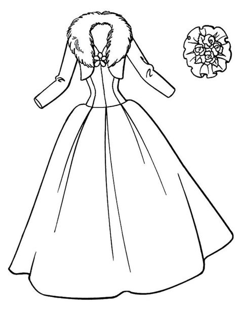 Coloriage Une Belle Robe T L Charger Et Imprimer Gratuit Sur