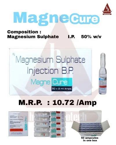 Magnesium Sulphate Injection Bp At Rs Piece Model Town Panipat