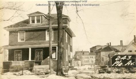 Item 71497 243 Pleasant Avenue Portland 1924 Vintage Maine Images