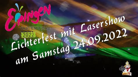 Lichterfest Mit Lasershow Gartenschau Eppingen 24 09 2022 YouTube