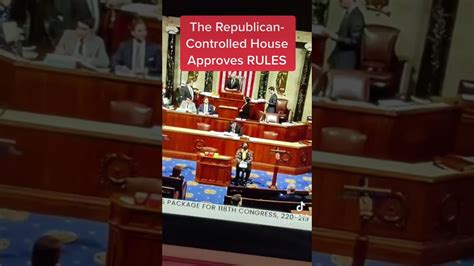 The Gop Controlled House Approves Rules Package Youtube