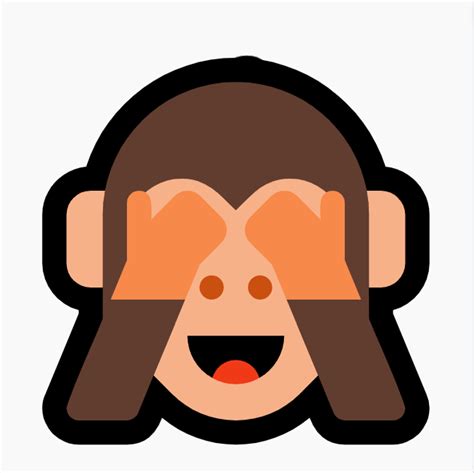 Affe H Lt Augen Zu Emoji Emojis Zum Kopieren