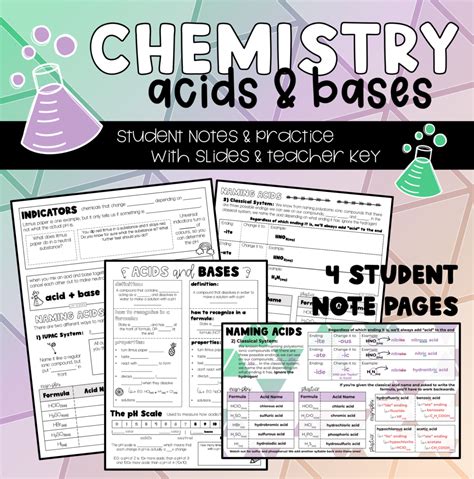 Acids And Bases Notes And Practice Made By Teachers