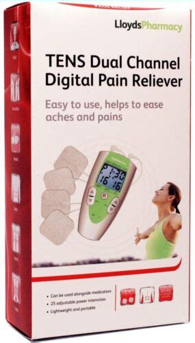 LloydsPharmacy Dual Channel Digital TENS Machine Pain Reliever TENS