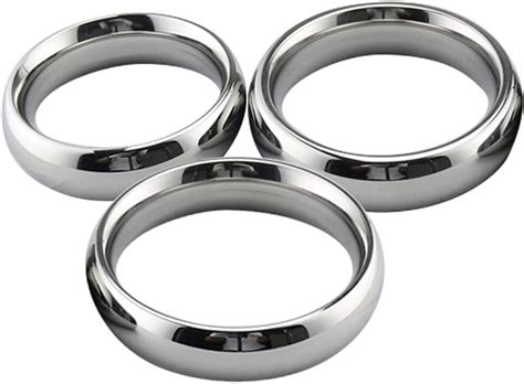 Stainless Steel Male Cock Ring Metal Penis Ring Delayed Ejaculation Increase Stimulation Sex