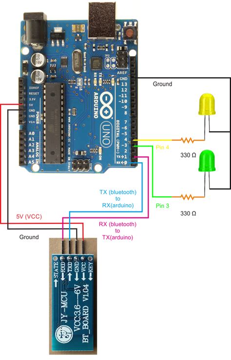 Arduino Bluetooth Module Circuit Diagram