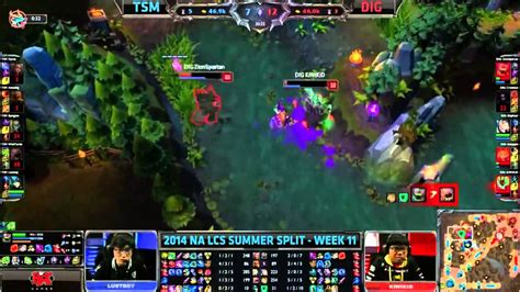 LCS Highlights TSM Vs DIG Week 11 Day 2 NA Summer 2014 Team Solomid Vs