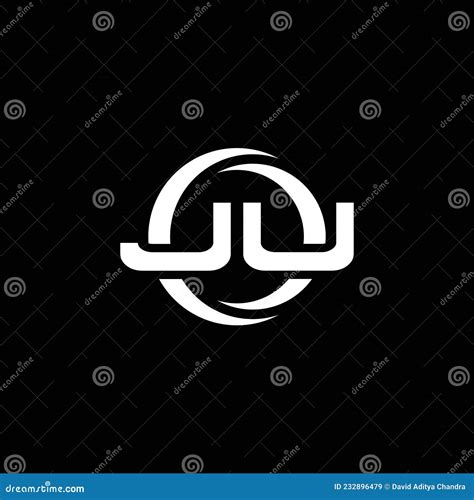 Ju Logo Monogram Design Template Stock Vector Illustration Of